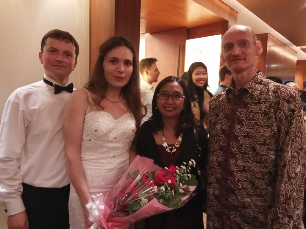 Czechoslovak Chamber Duo di acara Peringatan Satu Abad Cekoslovakia di Hotel Mandarin Jakarta Pusat (Foto: Rey Janecekova)